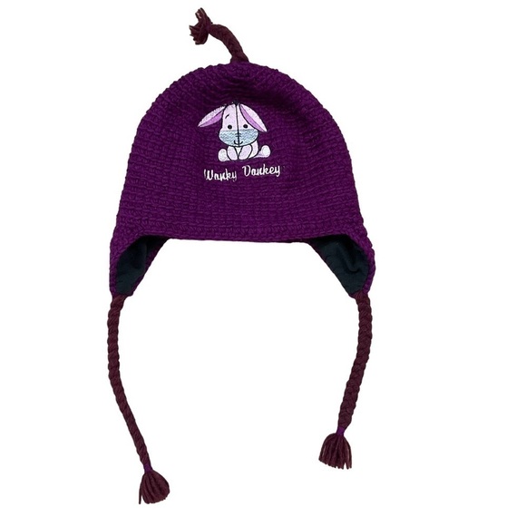 Youth Sherpa Adventure Gear Winter Hat 100% Wool Fleece lined Made in Nepal - Picture 3 of 13